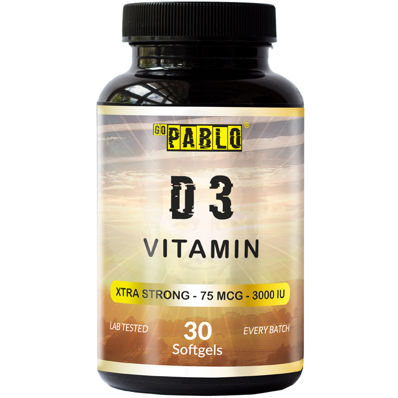 Vitamine D3 - 3000 IU - 30 Softgels